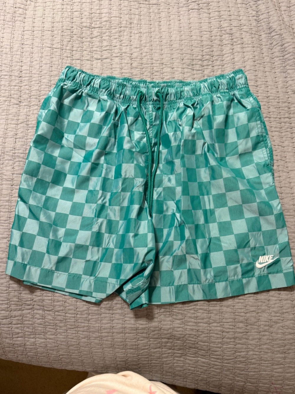 Nike Club Flow Shorts Checkerboard Mens Large
